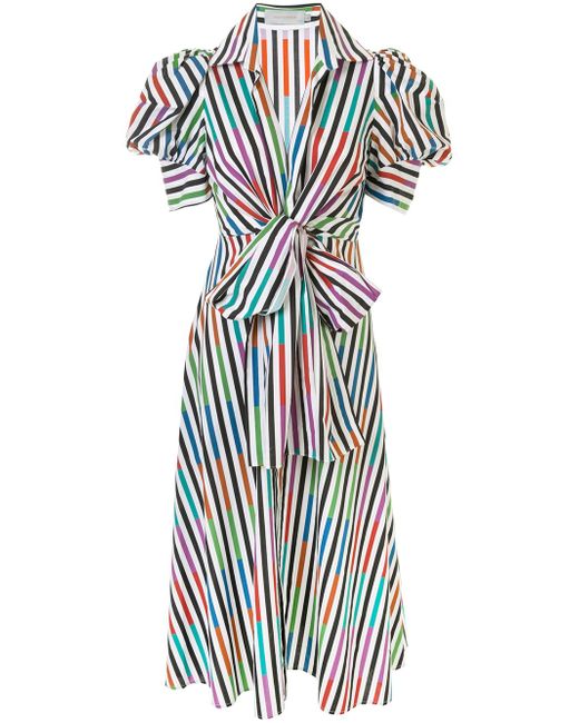 Silvia Tcherassi striped colour-block shirt dress