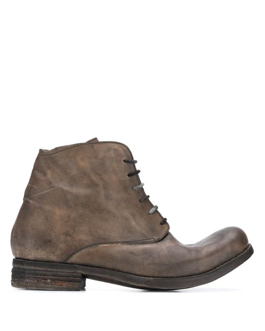 A Diciannoveventitre stonewashed-effect ankle boots