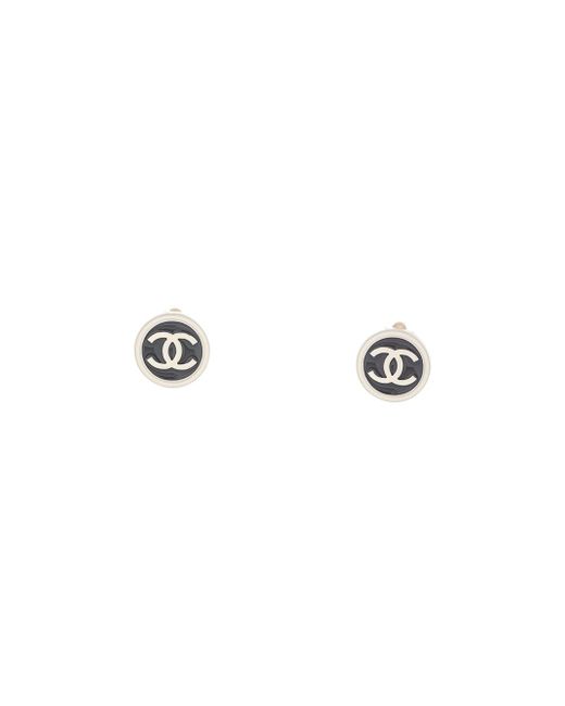 Chanel Pre-Owned 2004 CC button earrings