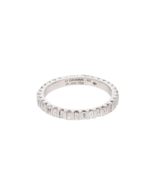Le Gramme 18kt white diamond full pave ring