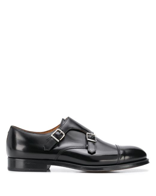 Doucal's leather monk shoes