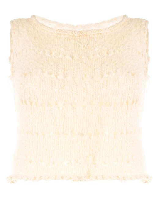 Voz knitted crop top