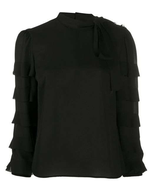 RED Valentino ruffle-detail long sleeve blouse