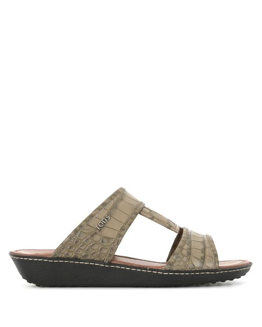 Tod's slip-on leather sandals