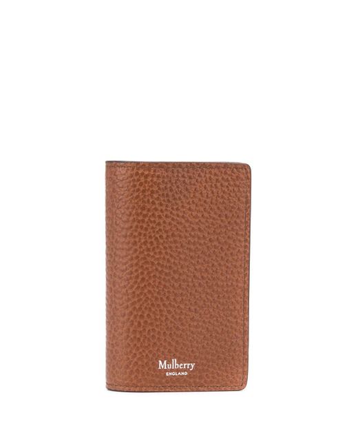 Mulberry pebbled card case