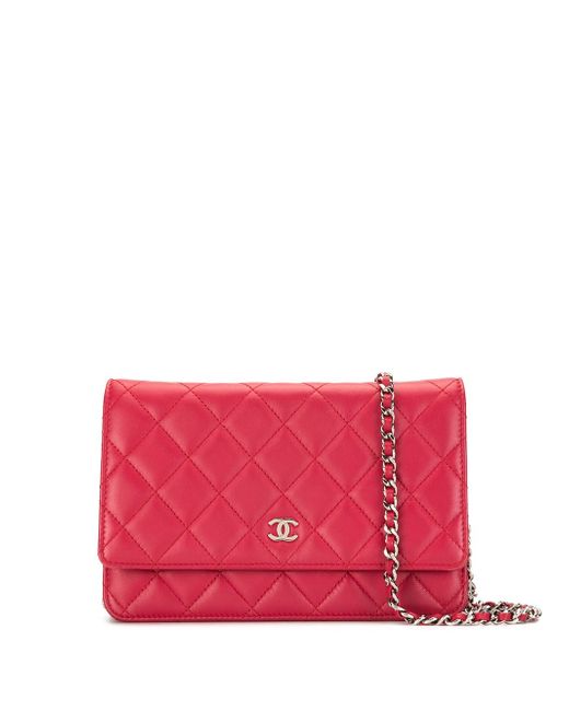 Chanel Pre-Owned quilted wallet on chain