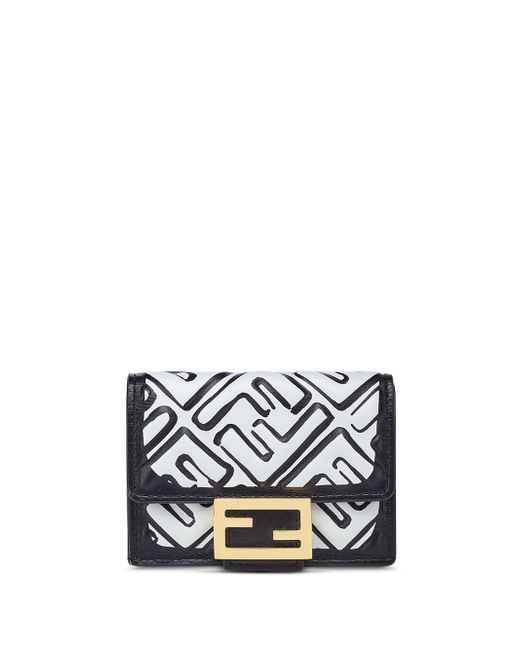 Fendi logo-print tri-fold wallet