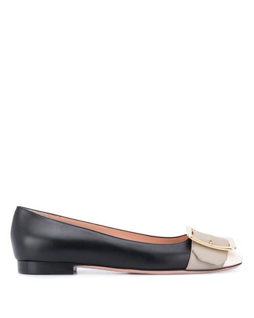Bally Jackie buckle-detail ballerina shoes