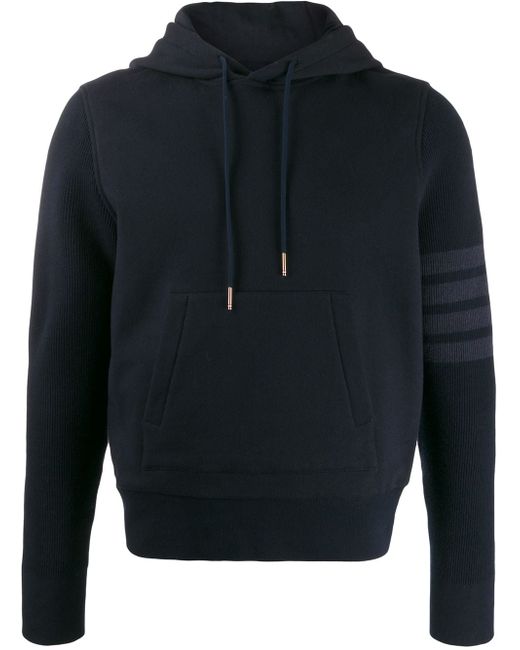 Thom Browne 4-bar hoodie