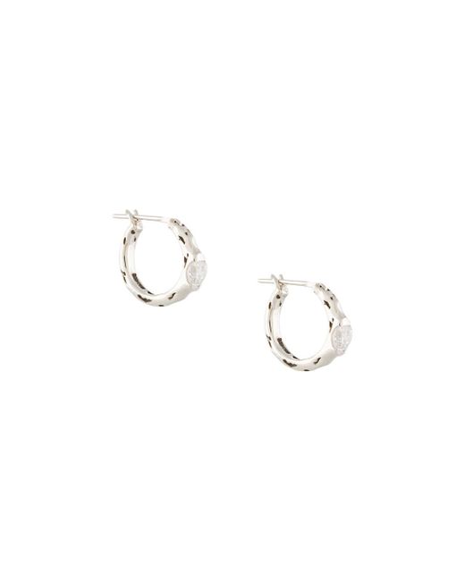 E.M. E.M. crystal hoop earrings