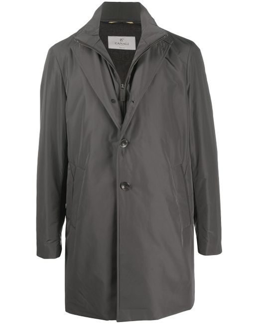 Canali single-breasted trench coat