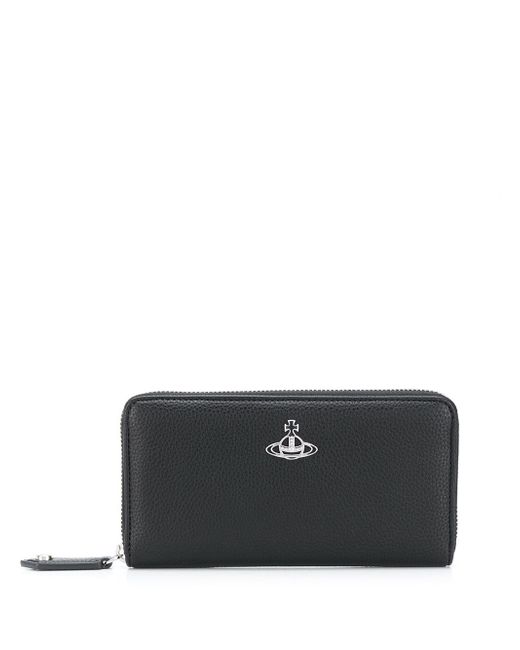 Vivienne Westwood Anglomania logo plaque pebbled effect wallet
