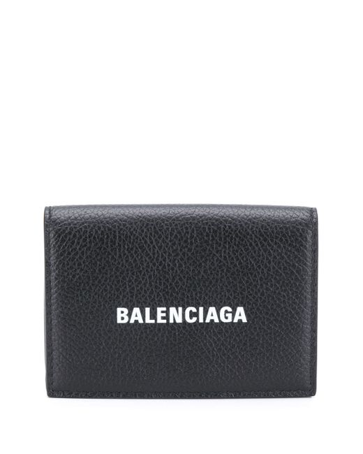 Balenciaga logo-print tri-fold wallet