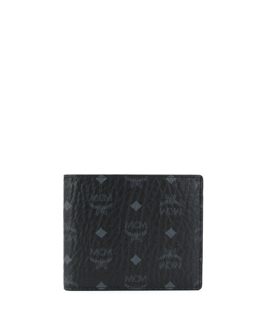 Mcm logo-print bifold wallet