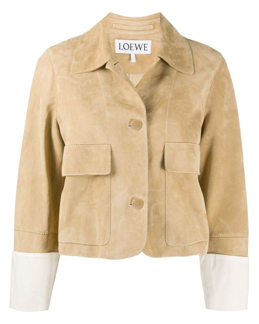 Loewe cropped button-up jacket
