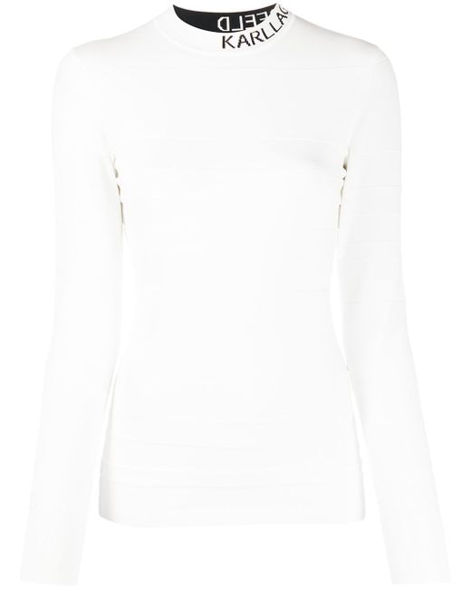 Karl Lagerfeld knitted mock neck top