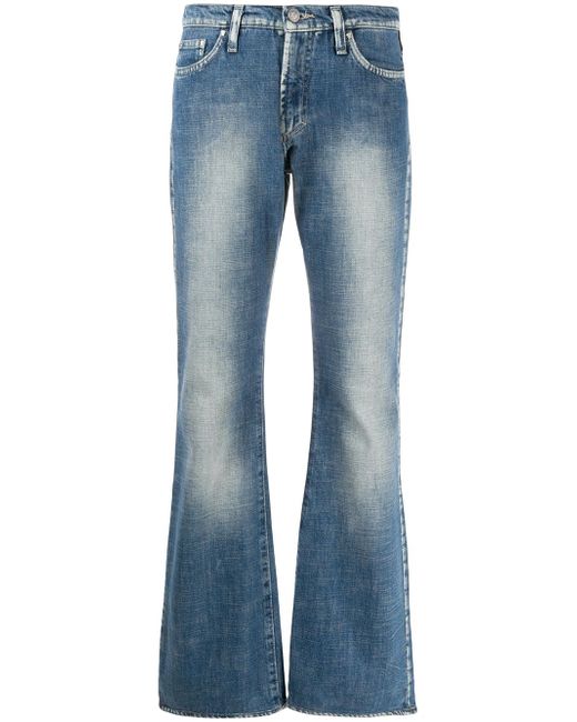 Versace Pre-Owned 2000s faded bootcut jeans