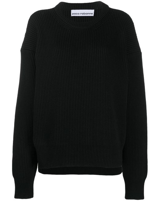 Paco Rabanne oversized cable knit jumper