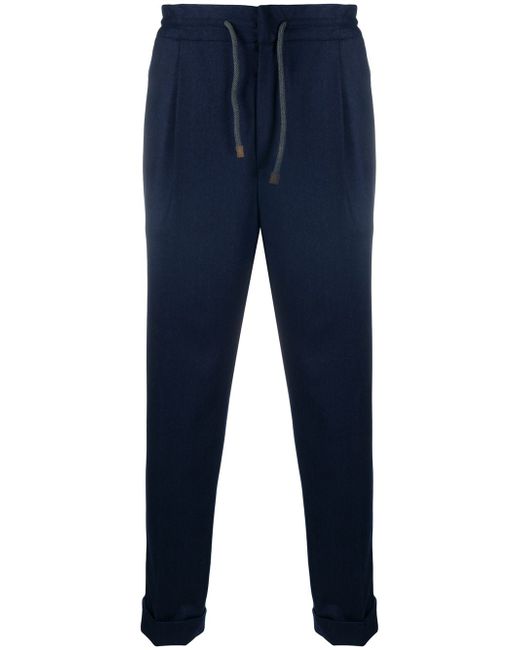 Brunello Cucinelli cropped drawstring trousers