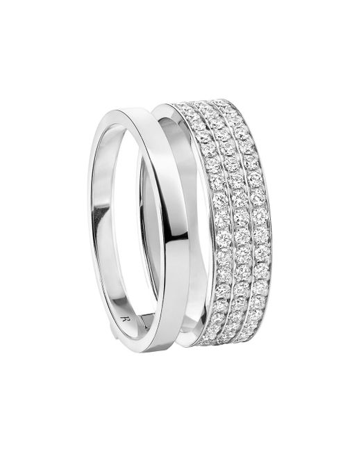 Repossi 18kt white gold Berbere Module diamond ring