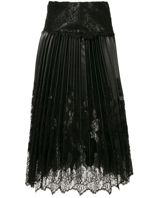 Ermanno Scervino pleated lace skirt