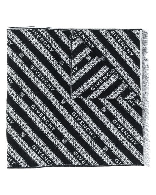 Givenchy logo-jacquard scarf