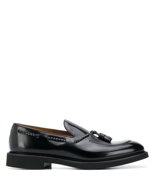 Doucal's tassel-embellished leather loafers