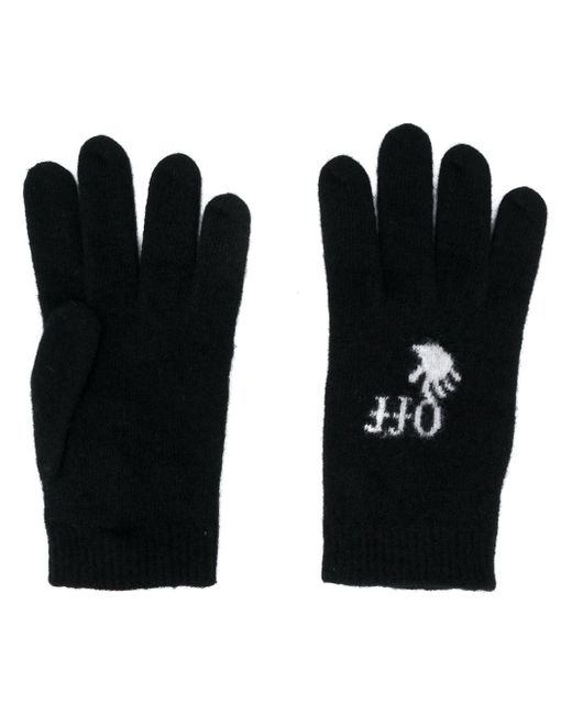 Off-White logo gloves
