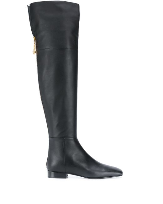 Versace thigh-high 25mm boots