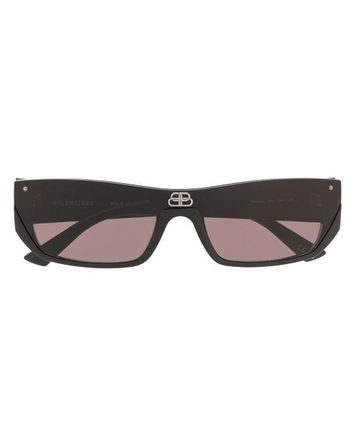 Balenciaga Shield rectangular-frame sunglasses