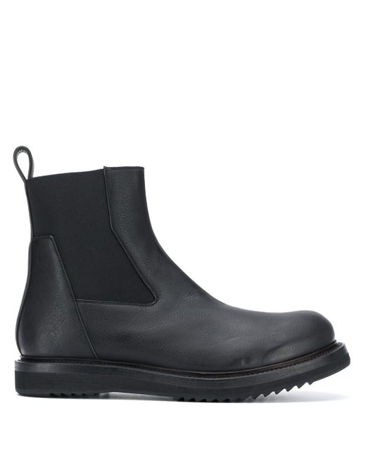 Rick Owens chunky sole slip-on ankle boots