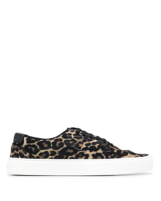 Saint Laurent Venice leopard-print sneakers