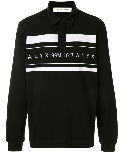 1017 Alyx 9Sm graphic-print long sleeved polo shirt