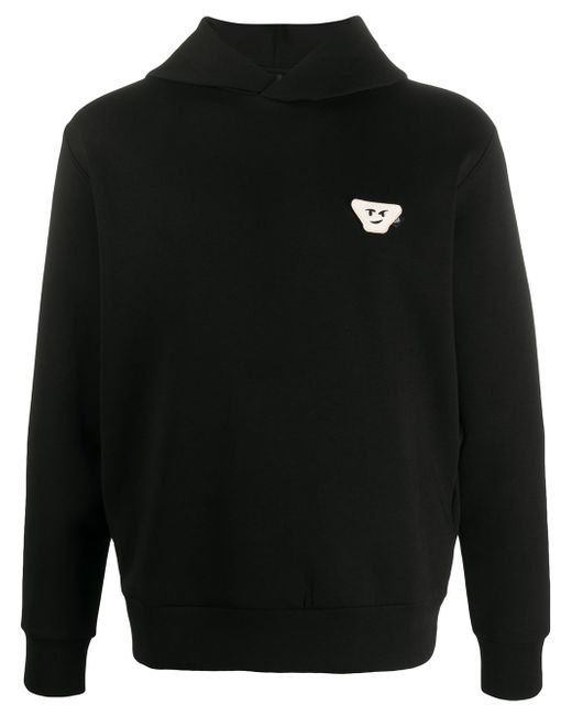 Emporio Armani logo patch hoodie