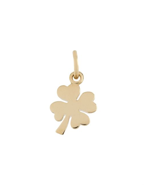 Dodo 18kt yellow One In a Million four-leaf clover pendant