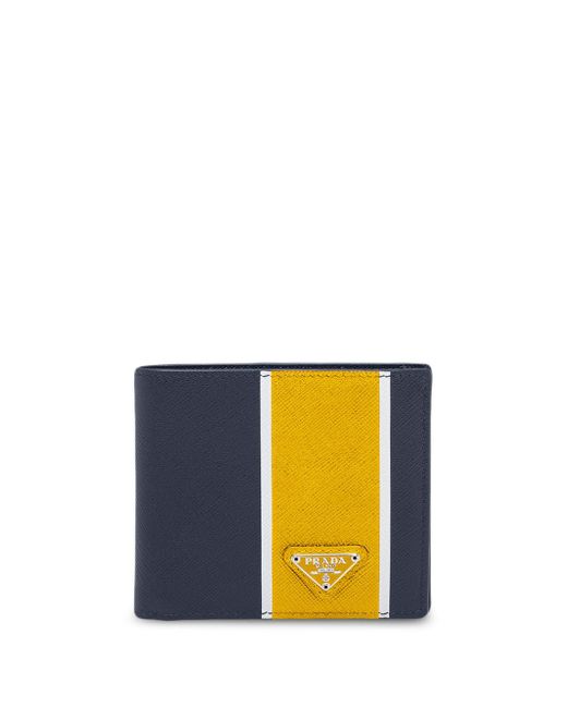 Prada colour block bi-fold wallet