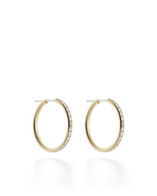 Spinelli Kilcollin 18kt yellow diamond Miri hoop earrings