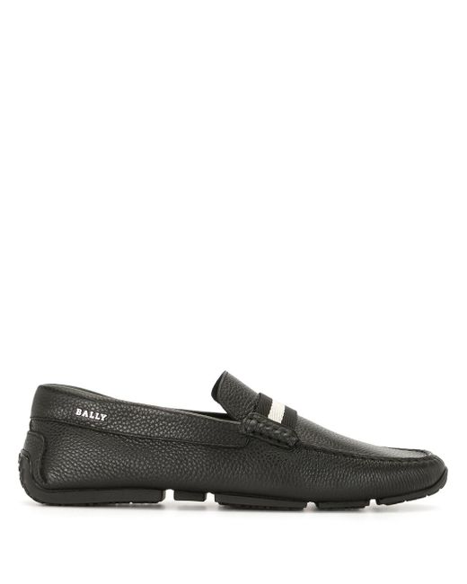 Bally textured leather driving shoes