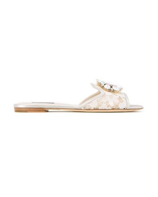 Dolce & Gabbana Bianca flat sandals