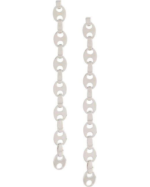 Paco Rabanne chain link earrings