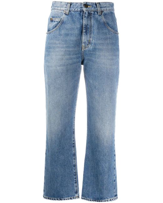 Saint Laurent cropped mid-rise jeans
