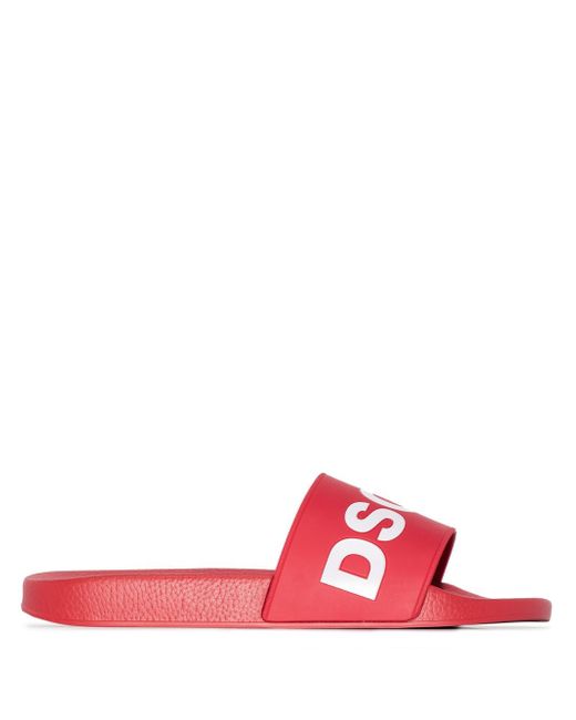 Dsquared2 logo-print slide sandals