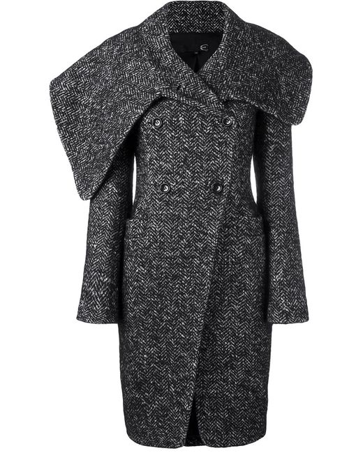 Just Cavalli structured double breasted coat