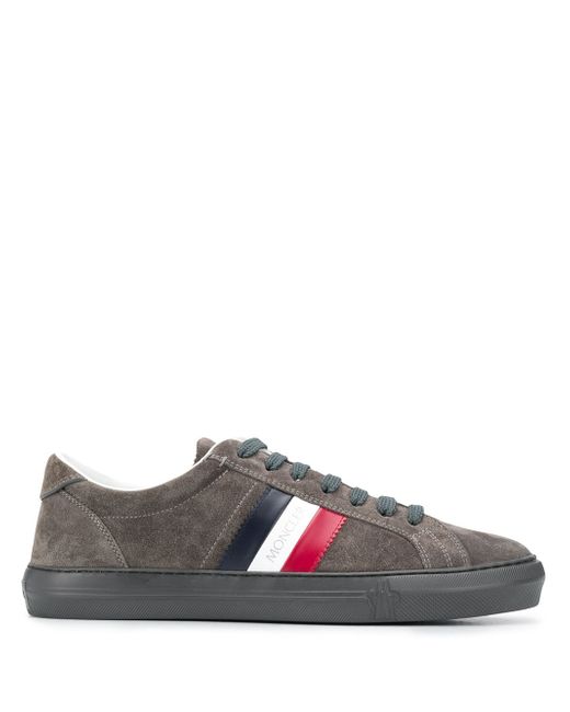 Moncler side stripe low-top trainers