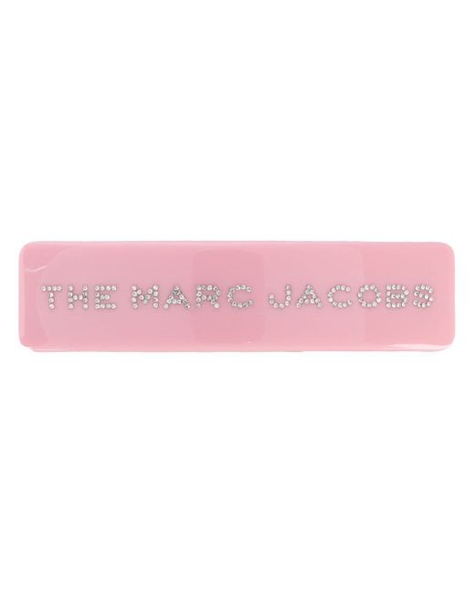 Marc Jacobs rhinestone logo hair clip