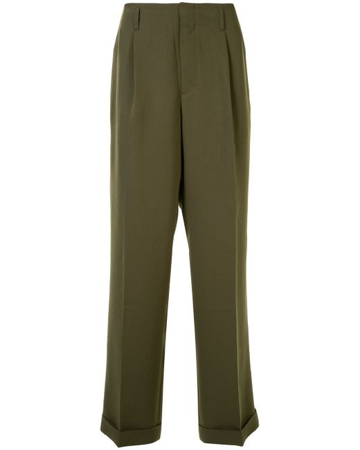 Ports V pleated waist tailored trousers