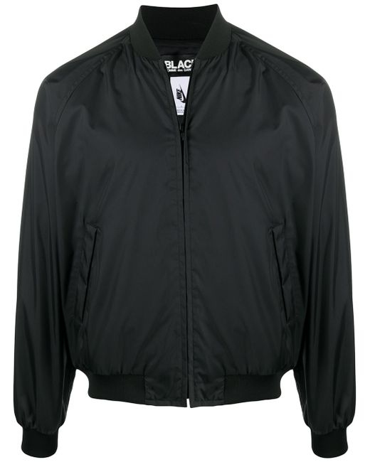 Comme Des Garcons Black logo zipped bomber jacket