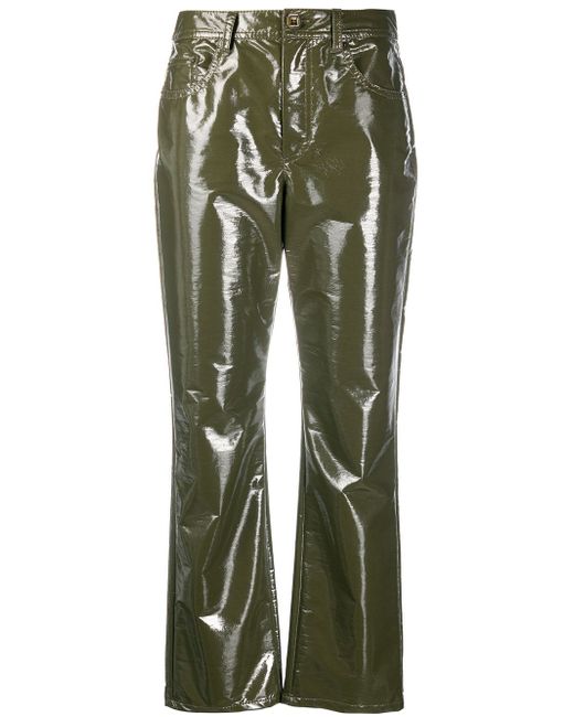 Vivetta coated cropped trousers