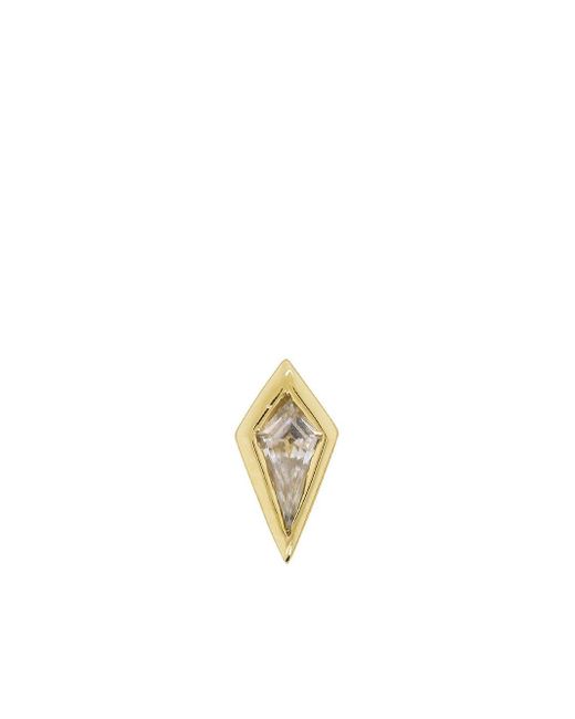 Bvla 14kt yellow gold sapphire Kite stud earring