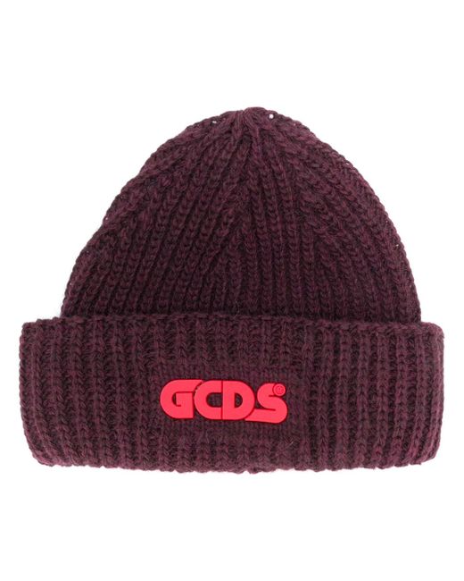 Gcds chunky-knit logo beanie